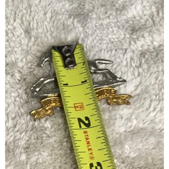 West Yorkshire Horse Cap Badge Pin Vintage Military Memorabilia Equestrian - Picture 6 of 6